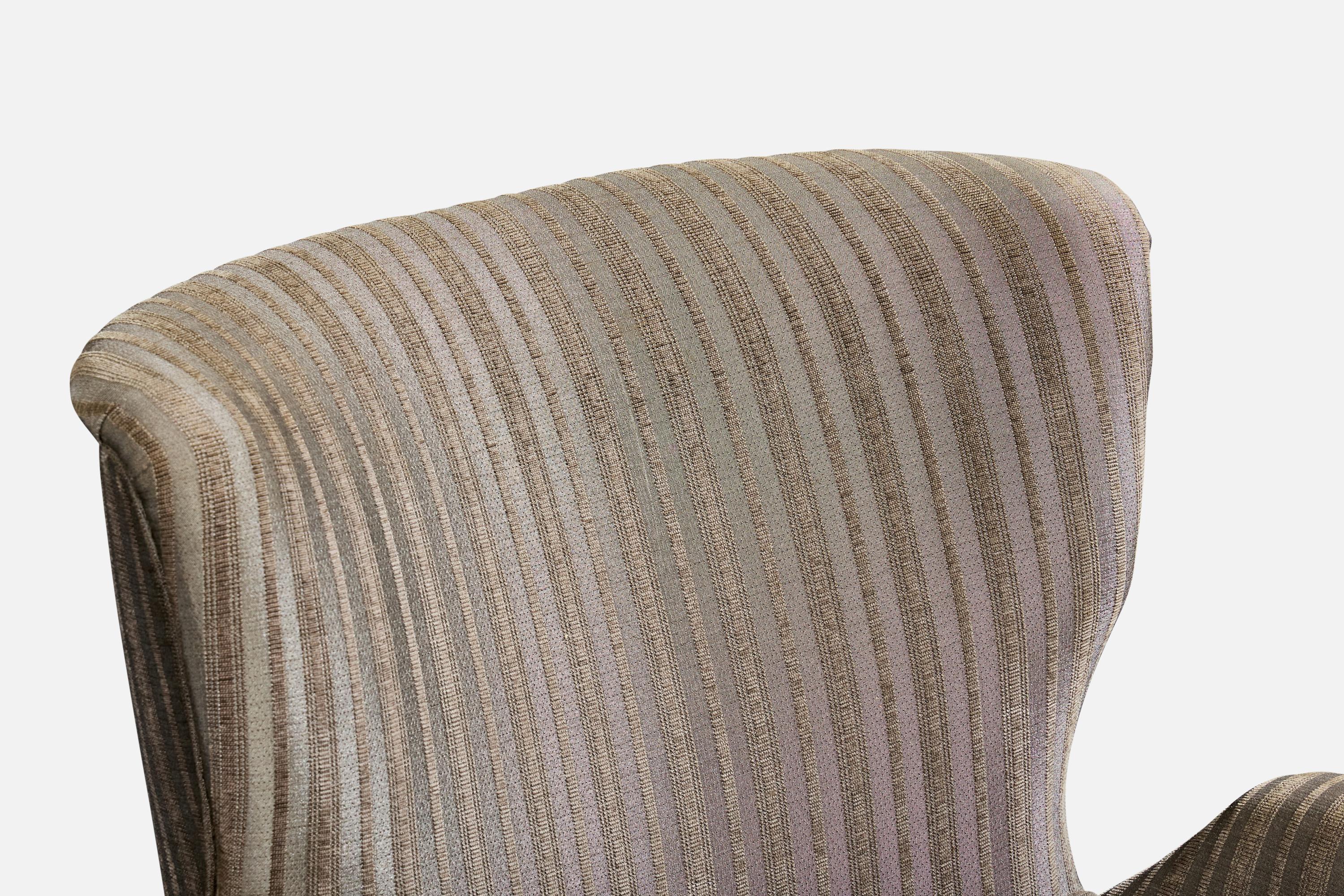 Martin Eisler, Lounge Chairs, Stoff, Holz, Brasilien, 1950er Jahre im Angebot 3