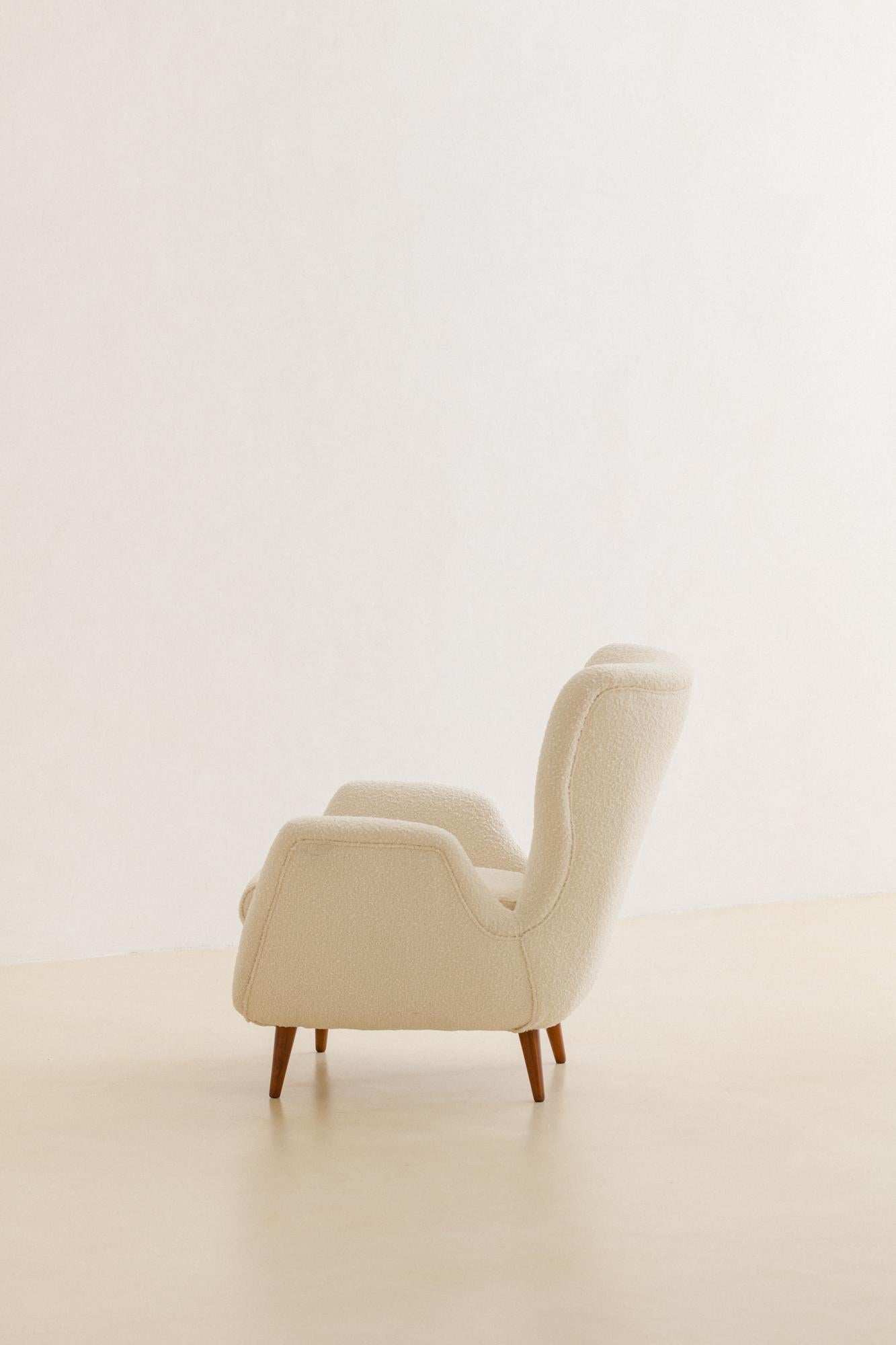 Fauteuil rare de Martin Eisler, Forma S.A. Brésilien moderne du milieu du siècle dernier, 1955 en vente 1