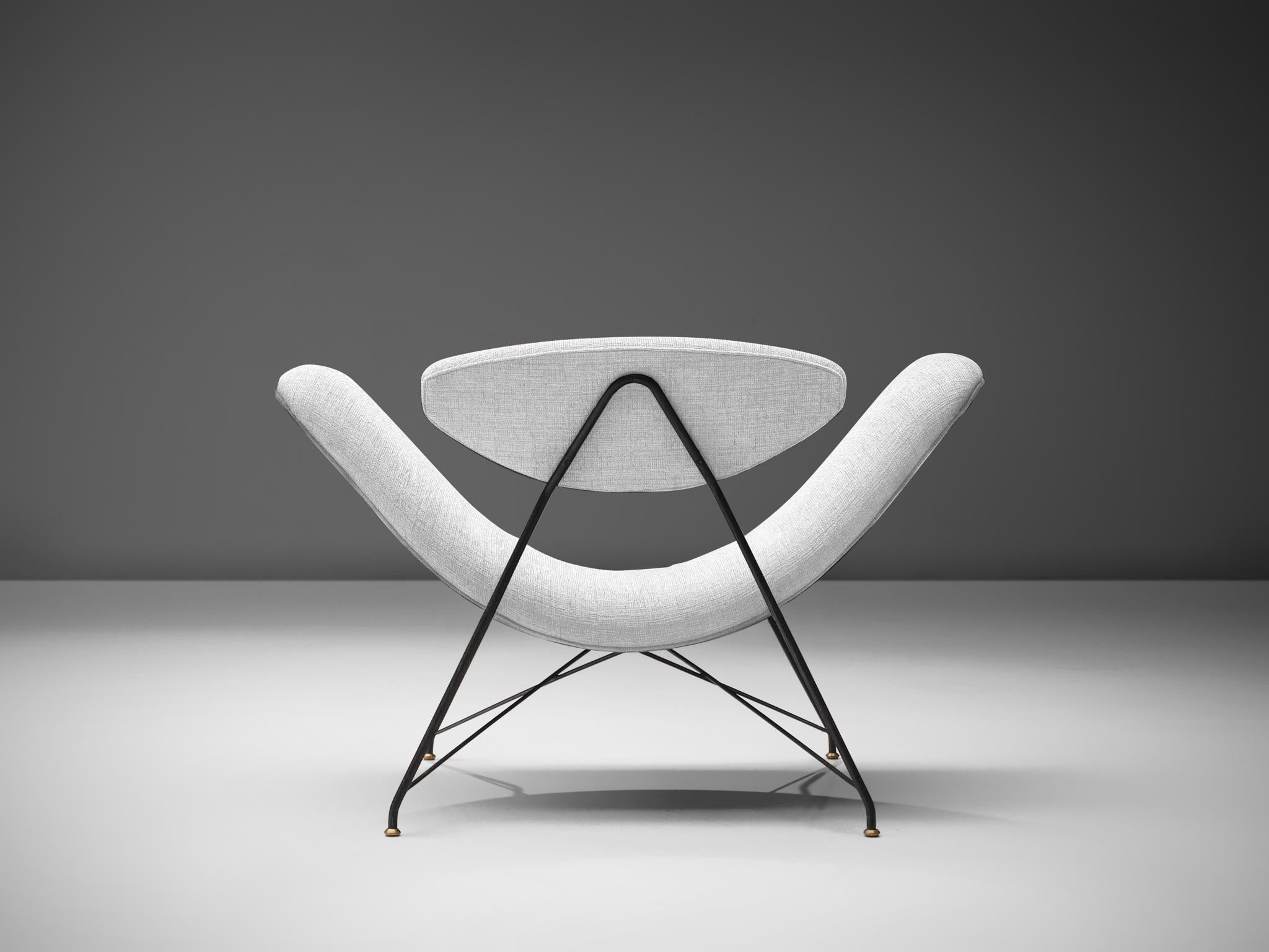 Late 20th Century Martin Eisler Reversible Chair Customizable in Off-White Fabric