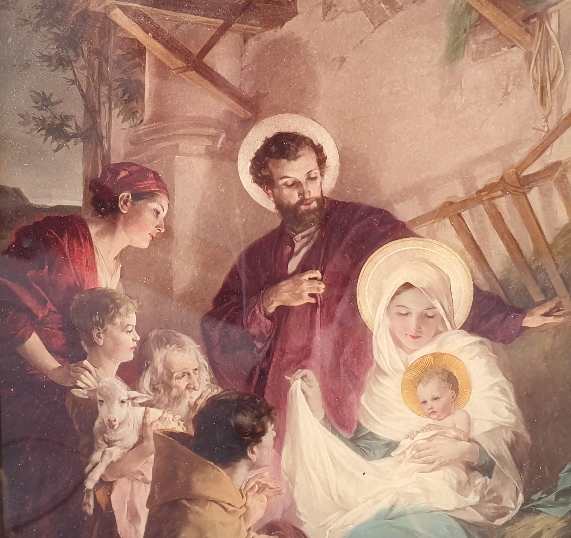 Martin FEUSERSTEIN (dopo) - Adorazione dei pastori - Painting di Martin FEUERSTEIN
