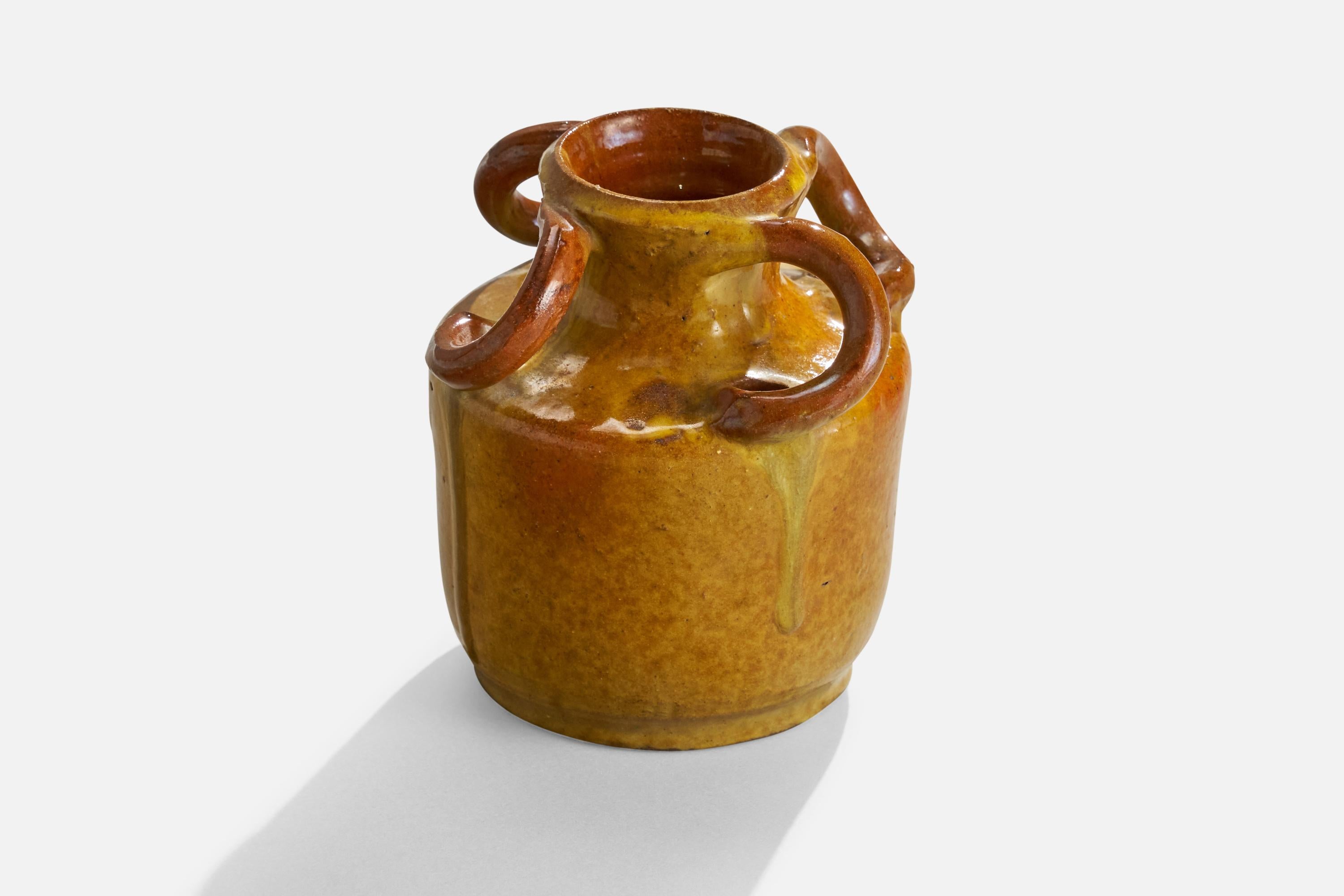 Scandinave moderne Martin Flodén, vase, céramique, Suède, années 1930 en vente