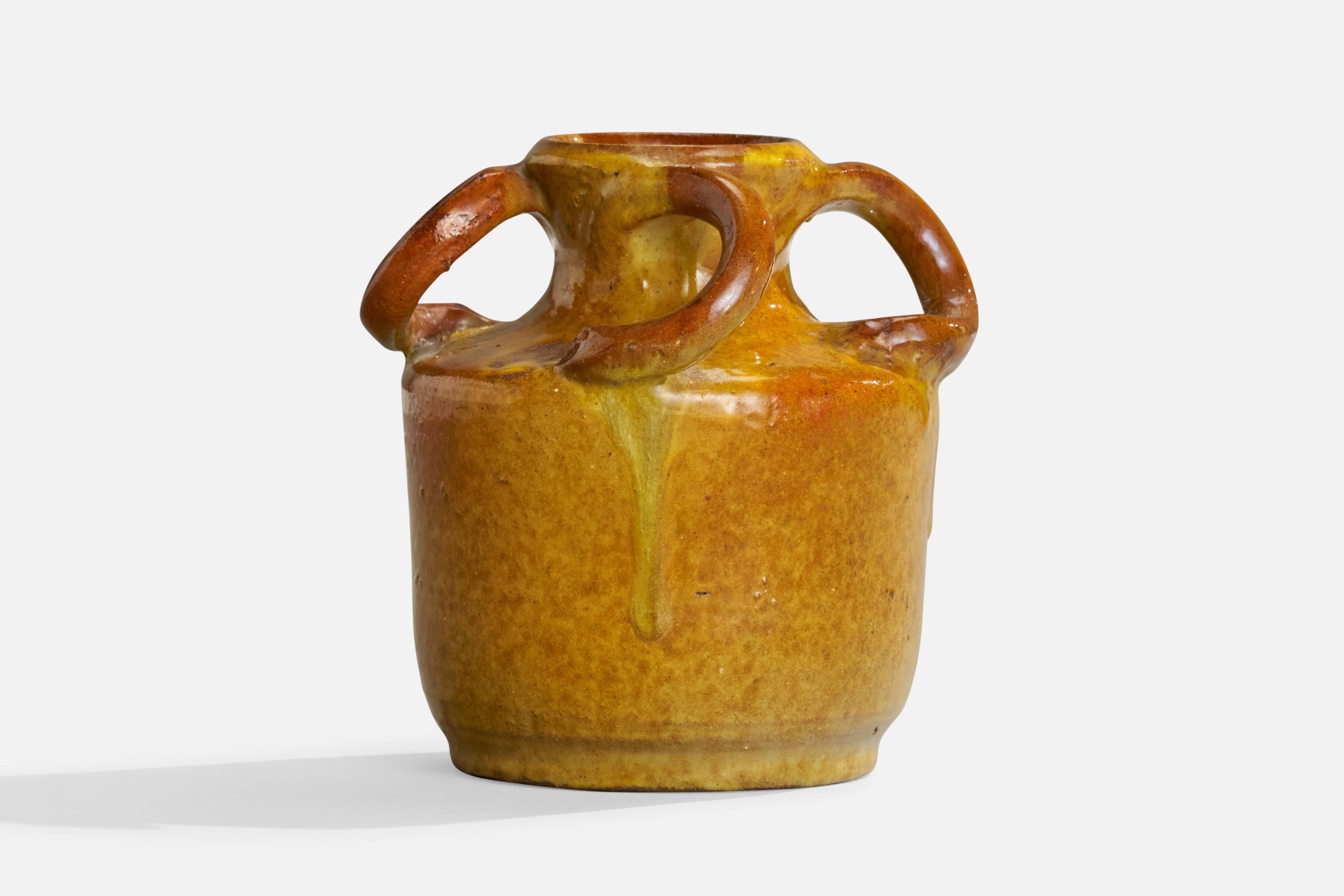 Suédois Martin Flodén, vase, céramique, Suède, années 1930 en vente