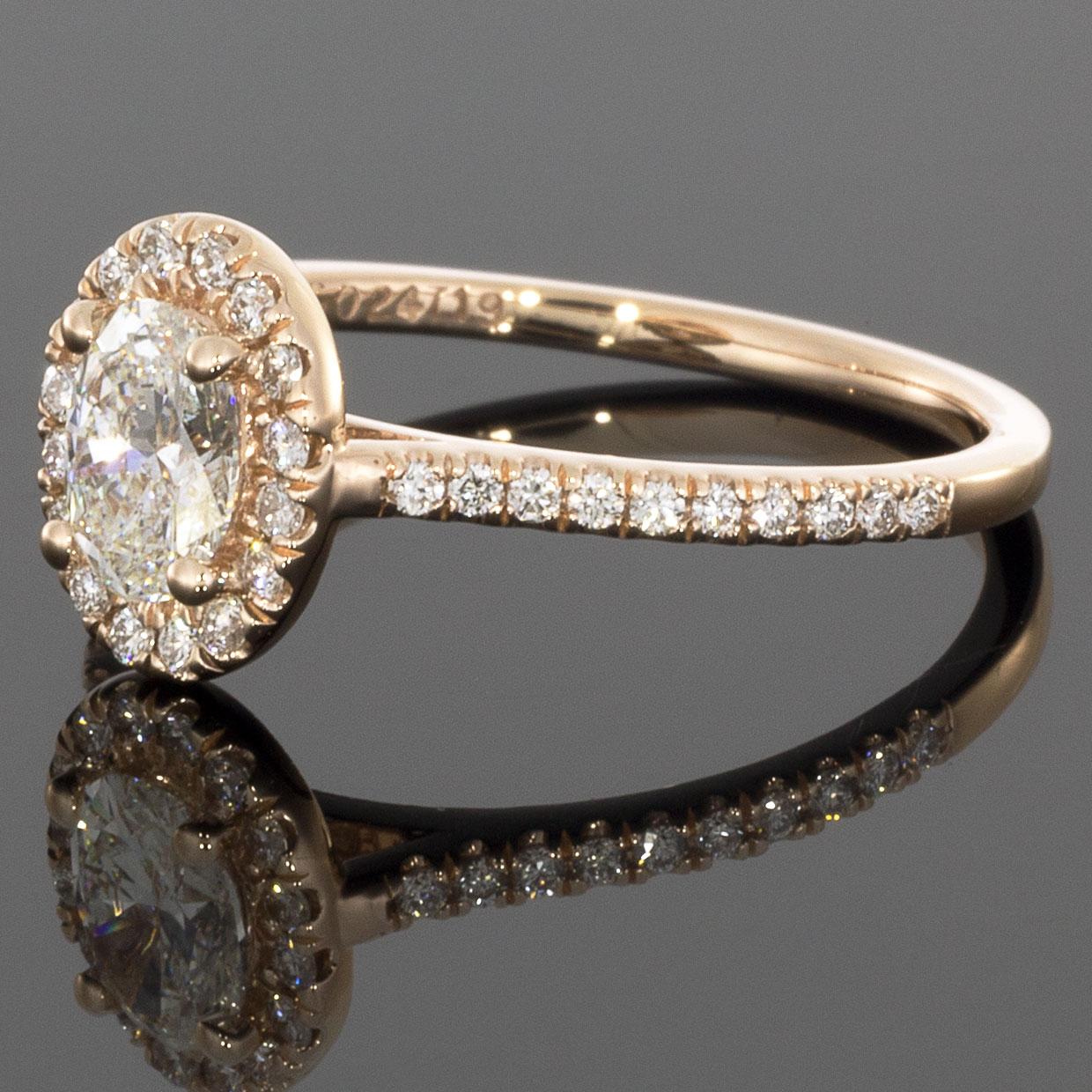 Item Details:
Estimated Retail - $4,350.00
Brand - Martin Flyer
Metal - 14 Karat Rose Gold
Total Carat Weight (TCW) - 0.77 ctw
Certification/Grading - Yes (GIA)
Style - Halo Engagement Ring
Ring Size - 6.50
Sizable Yes
Width - 1.60 mm

Stone 1
