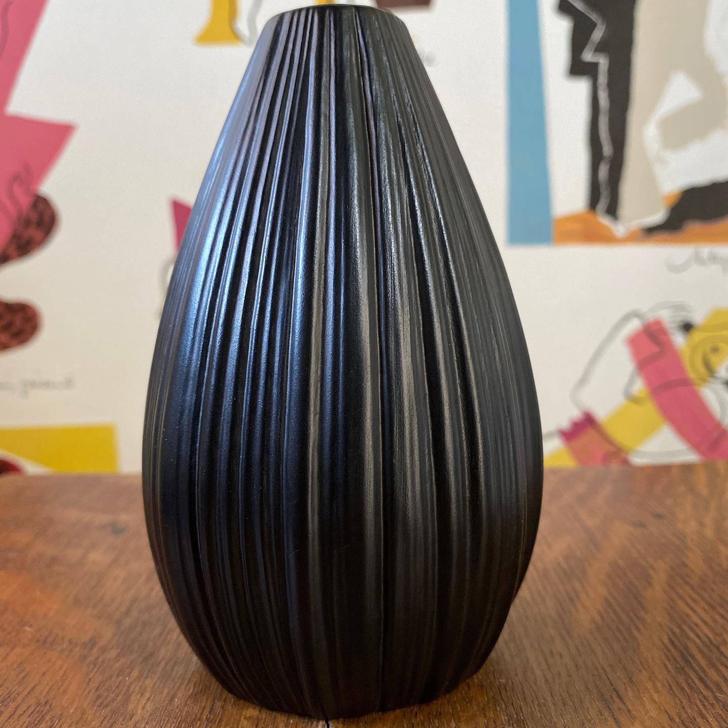 German Martin Freyer Rosenthal Black Vessel For Sale