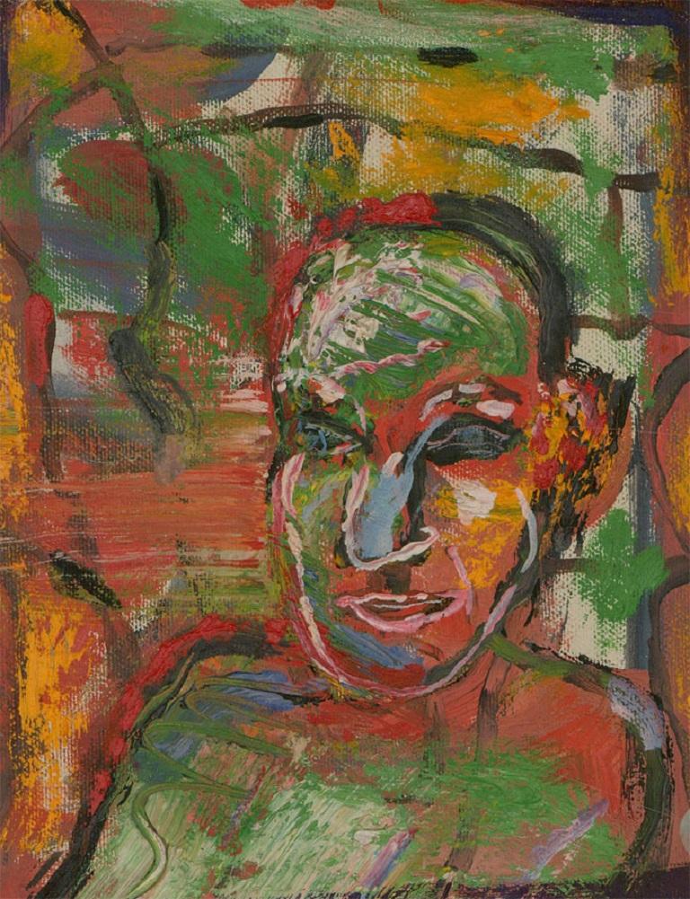 Martin Fuller (né en 1943) - 1989 Huile, Tête d'Elfin 1