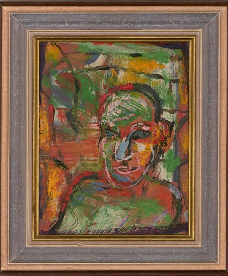 Martin Fuller (né en 1943) - 1989 Huile, Tête d'Elfin 2