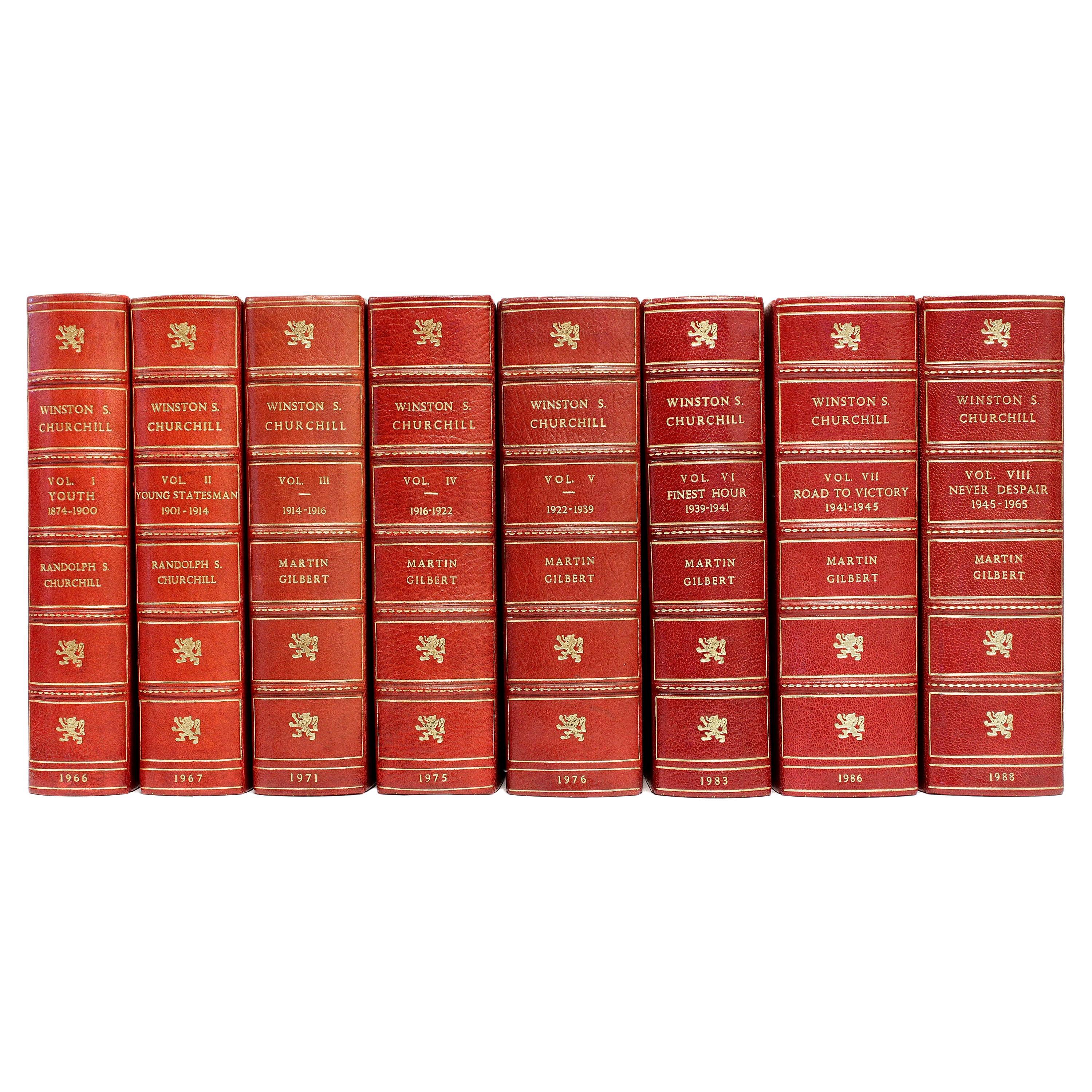 MARTIN GILBERT. « The Life of Winston Churchill » - 8 volumes ALL 1st Éditions 1966-88 en vente