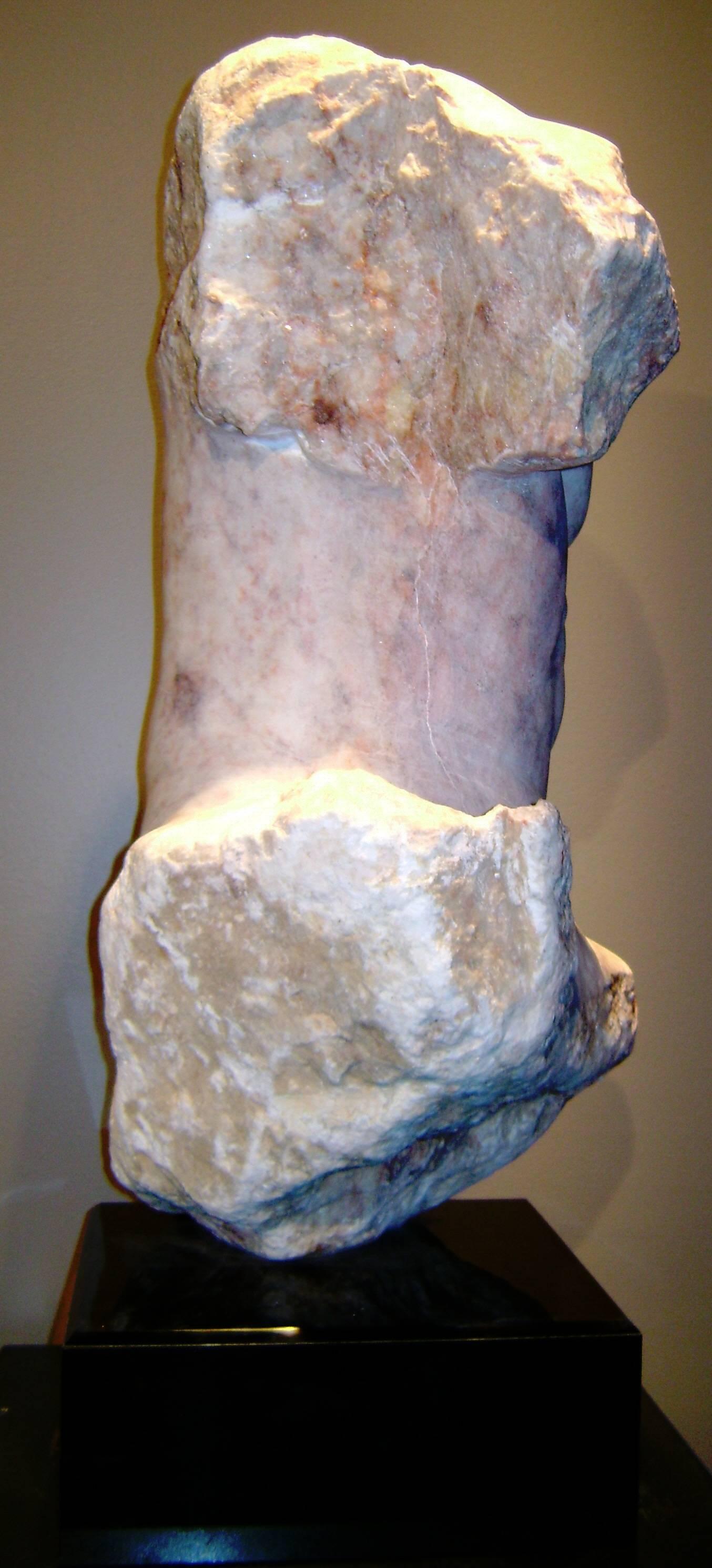 Torso maschile classico - Figurative Sculpture Nero di Martin Glick