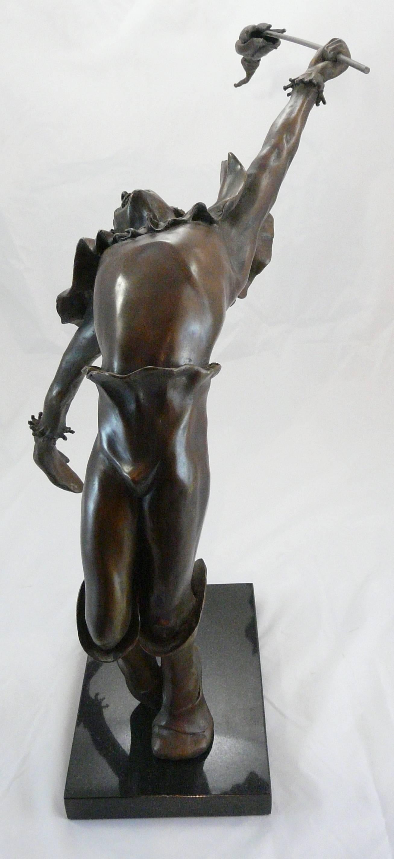 Wonderful sculpture in bronze titled 