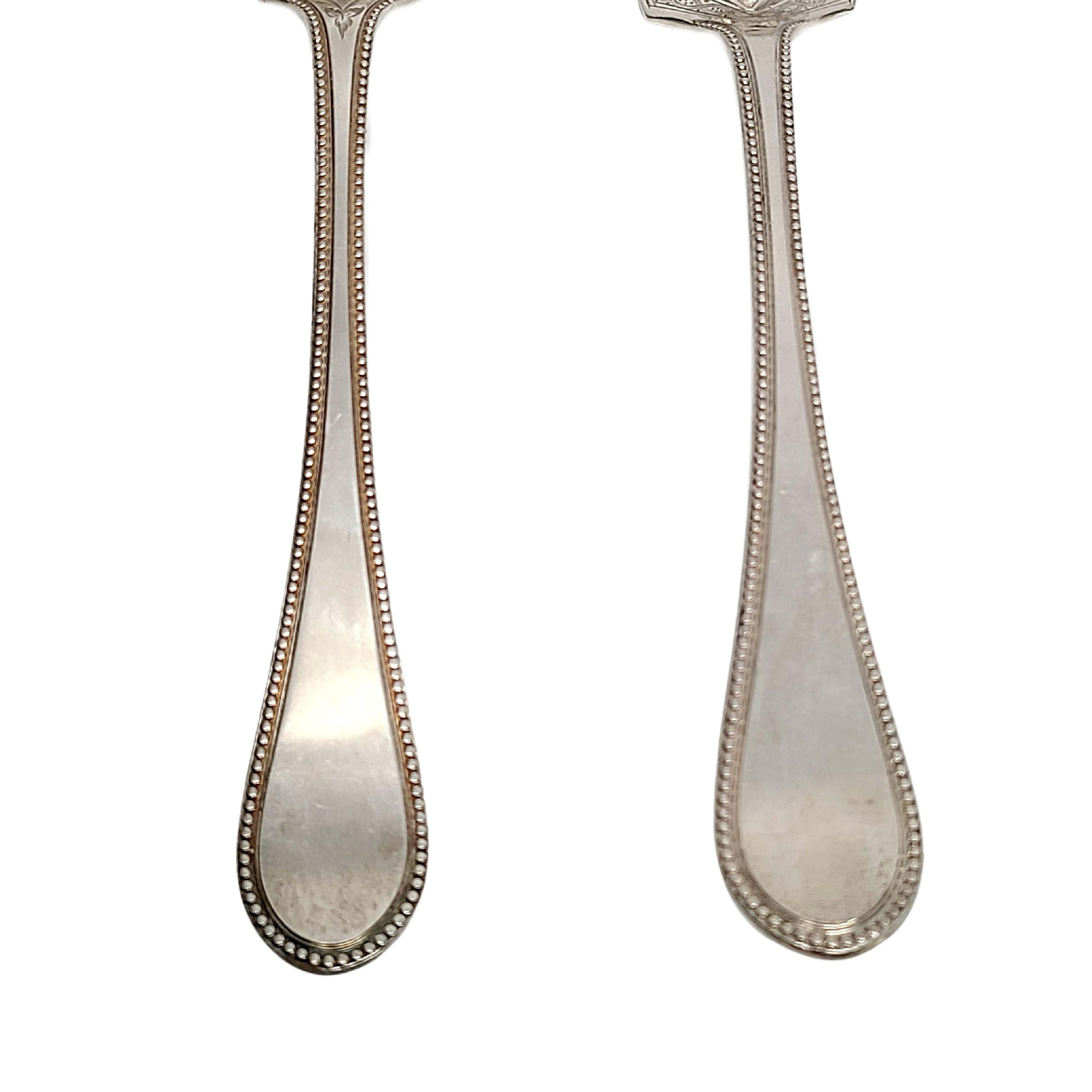 Martin Hall & Co. Sheffield Inghilterra - Set di forchette e server per pesci in argento sterling In condizioni buone in vendita a Washington Depot, CT