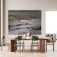 "Ribbon" Extra-Large Contemporary Landscape Painting By American Martin Hoffman