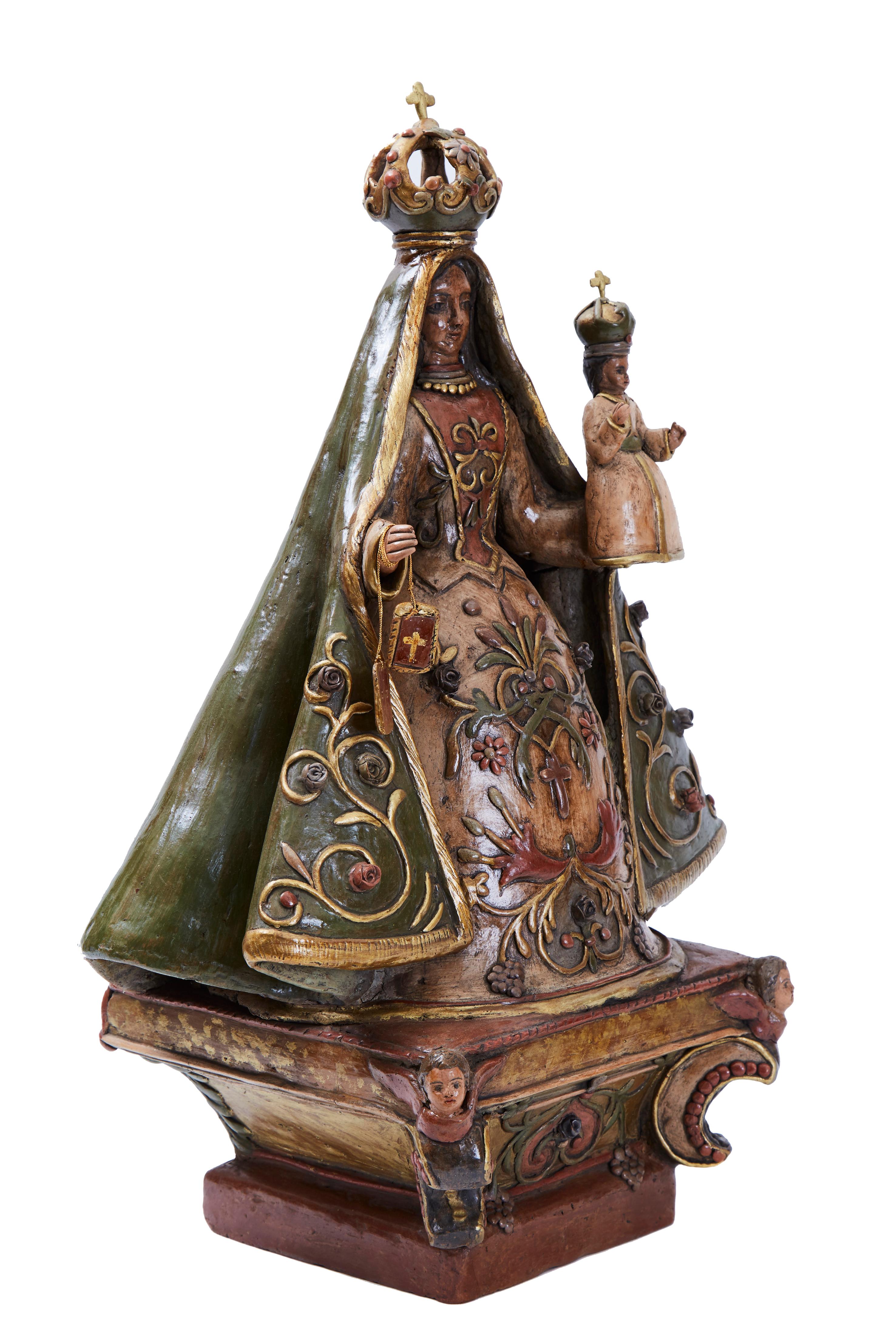 La Virgen del Carmen, Pottery & Ceramics, Mexican Folk Art, Cactus Fine Art 5