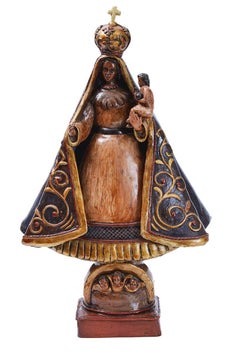 Virgen de la Caridad - Pottery & Ceramics - Mexican Folk Art Clay - Cactus Fine