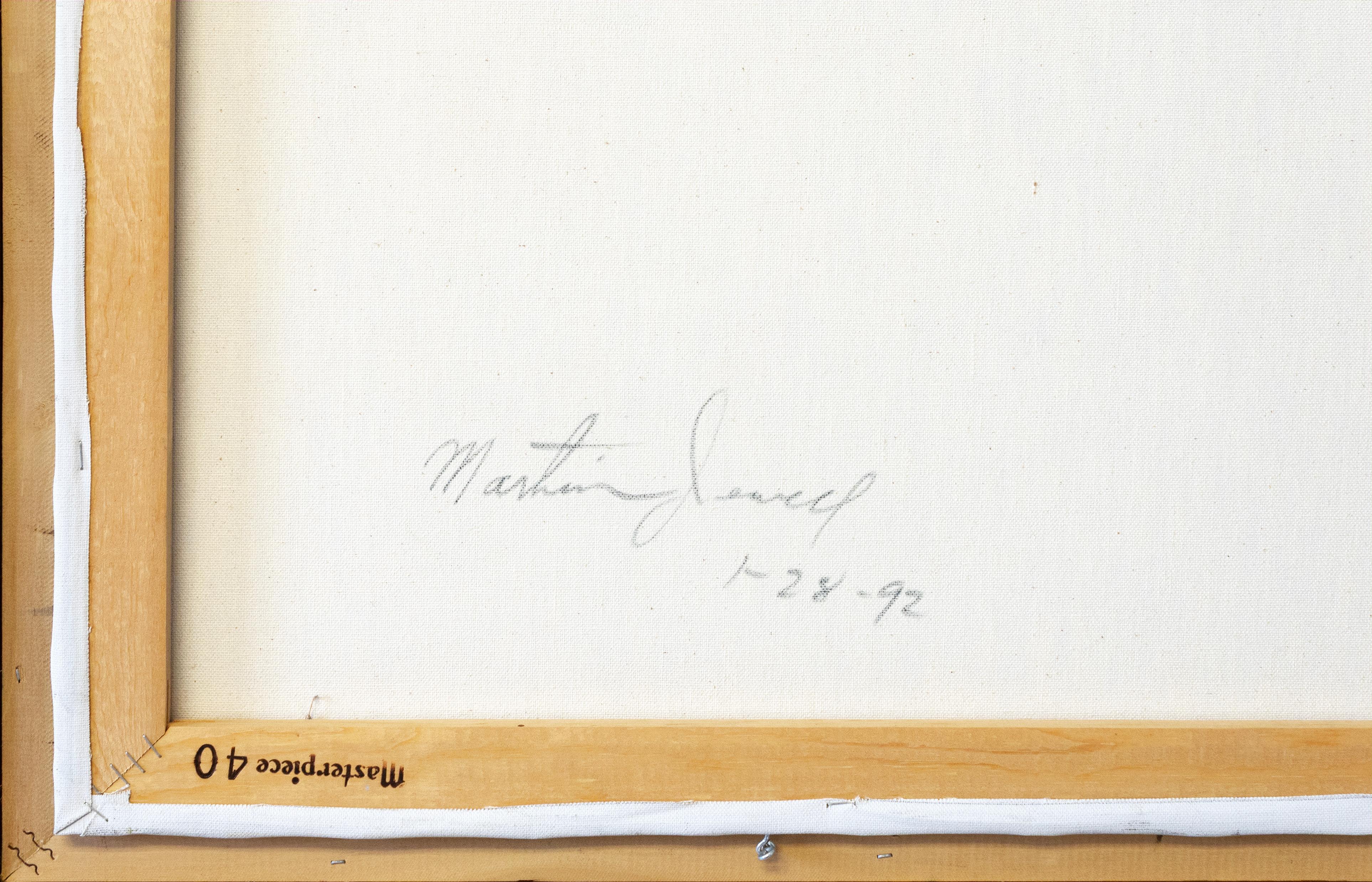 Martin Jewell Camino de Rocquencourt Pintura al óleo impresionista firmada Lienzo en venta