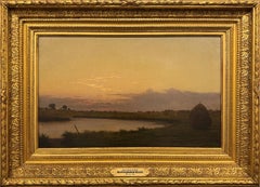 « Quiet River at Dusk » Martin Johnson Heade, Salt Marsh, paysage luministe