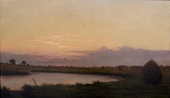 « Quiet River at Dusk » Martin Johnson Heade, Salt Marsh, paysage luministe