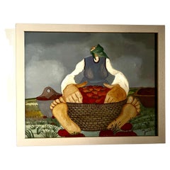 Martin Jonaš “Tomato harvest” Oil on Canvas