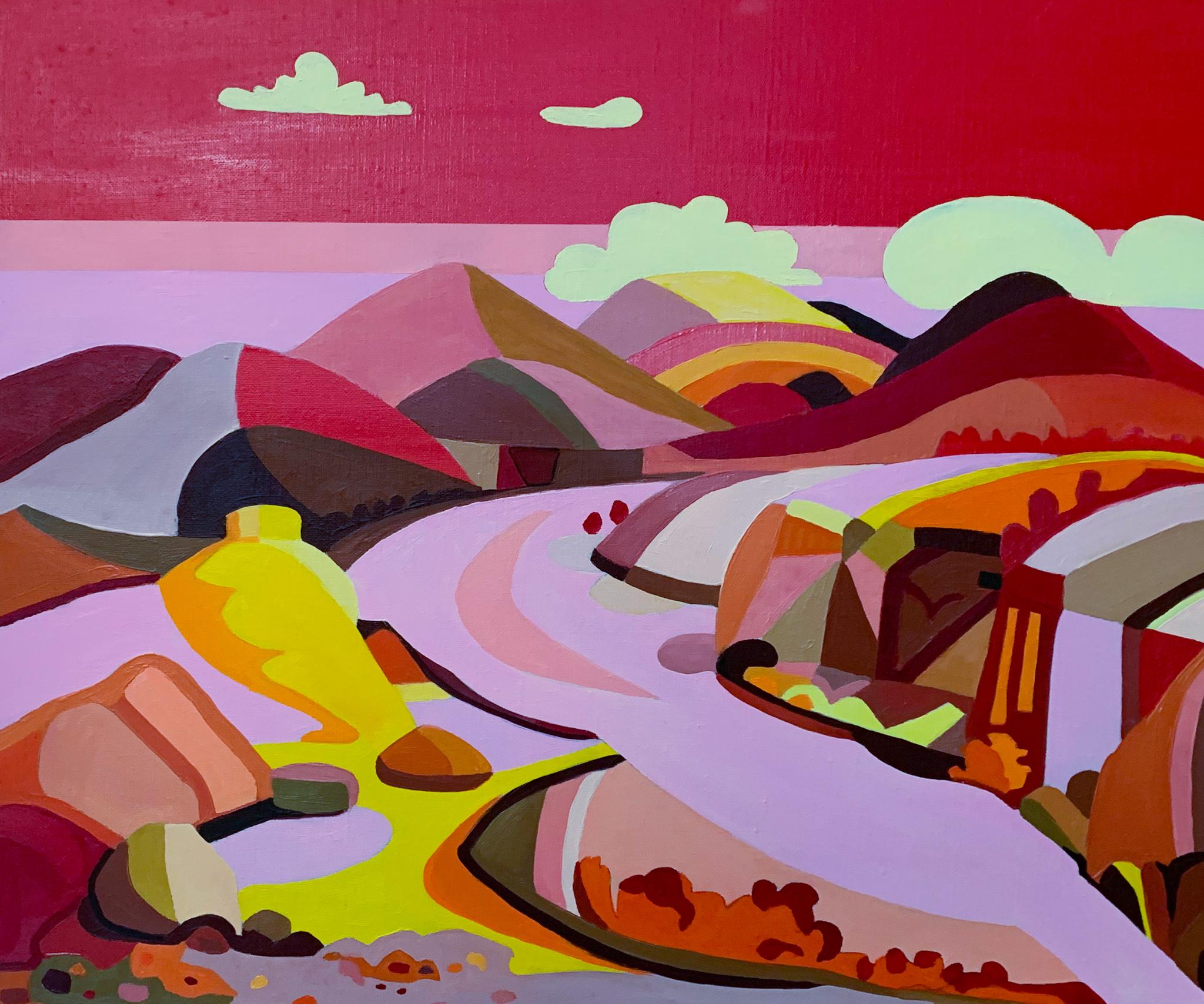 Martin Kahnle Landscape Painting - Untitled (The Little Ravine, Desert)