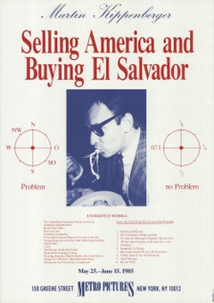 Vintage 1985 Martin Kippenberger 'Selling America and Buying El Salvador'  Offset Print