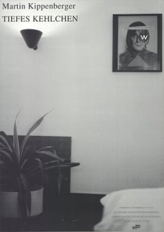 Vintage 1991 Martin Kippenberger 'Deep Throat' Contemporary Black & White Offset Print