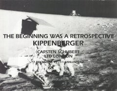 Vintage 1992 Martin Kippenberger 'The Beginning was a Retrospective' Contemporary Black 