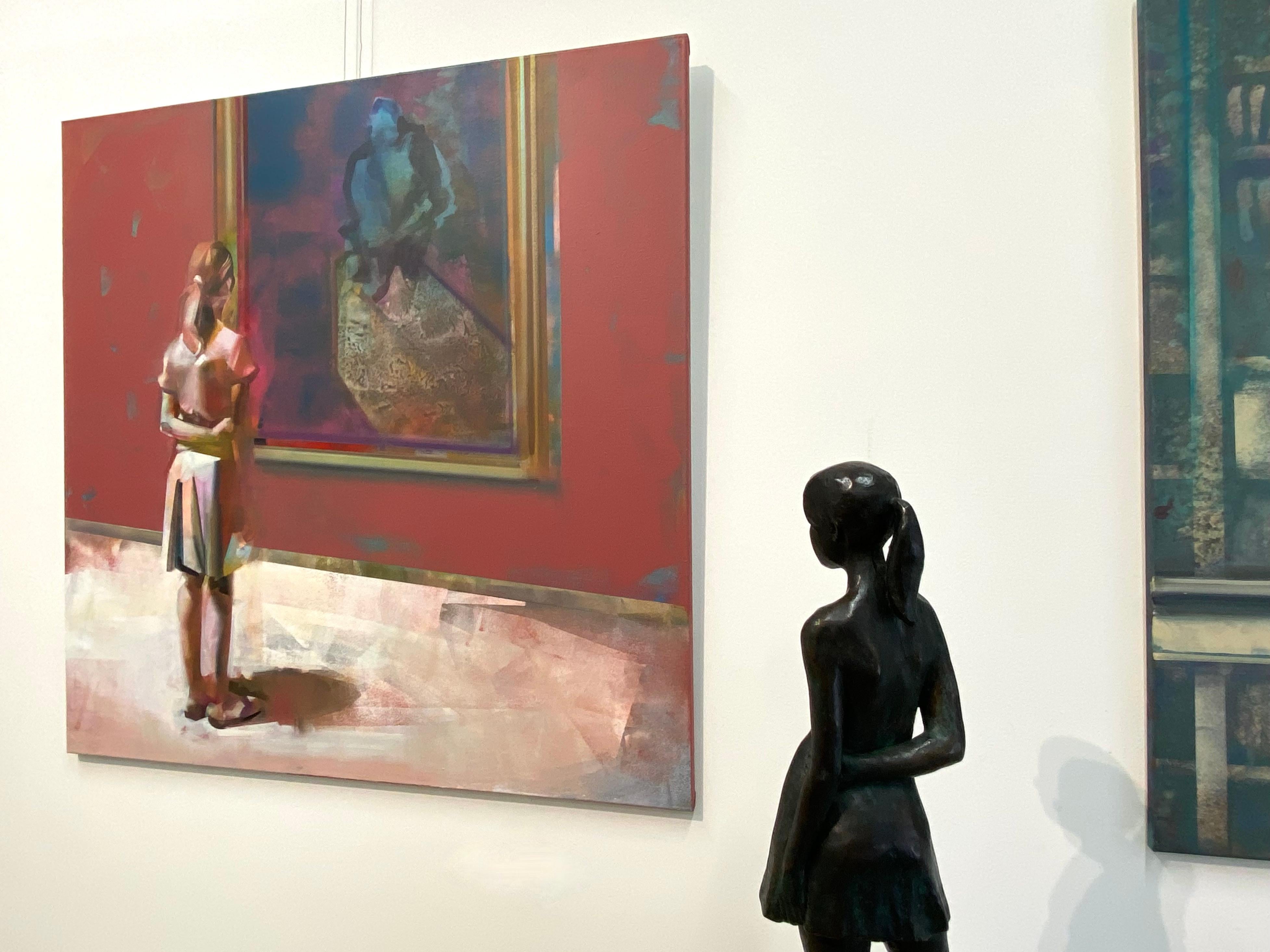 Museum Visit - 21st Century Contemporary Figurative Painting  For Sale 2