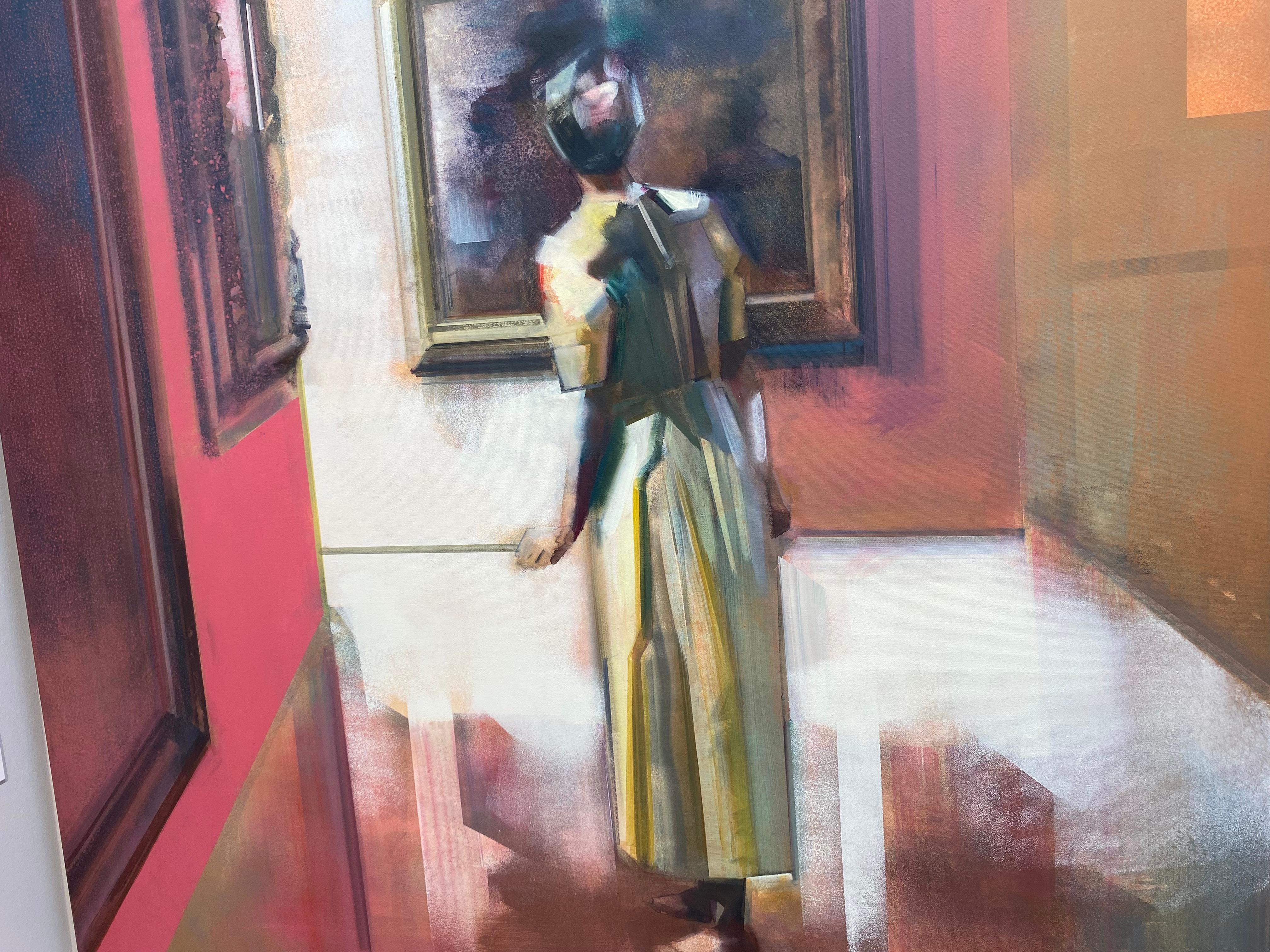 Martin Koole
Visite du musée IV
120 x 120 cm (non encadré)
Acryl sur toile

Les tableaux de Martin se distinguent des œuvres d'autres peintres par sa manière très entêtante d'appliquer la peinture.

Son coup de pinceau rend son travail immédiatement