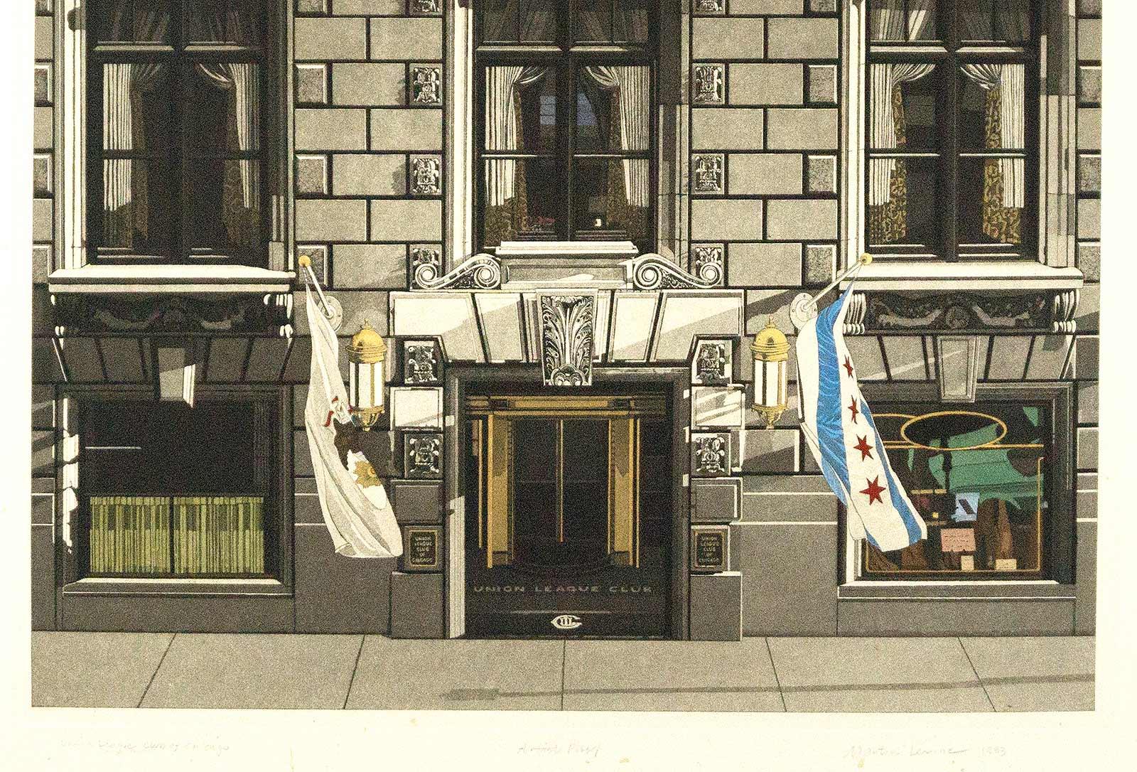 Union League Club of Chicago - Print by Martin Levine