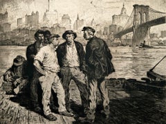 Dock Workers under the Brooklyn Bridge