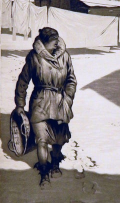 Martin Lewis 20th Century Master Printmaker, Etching, 1932 "White Monday"