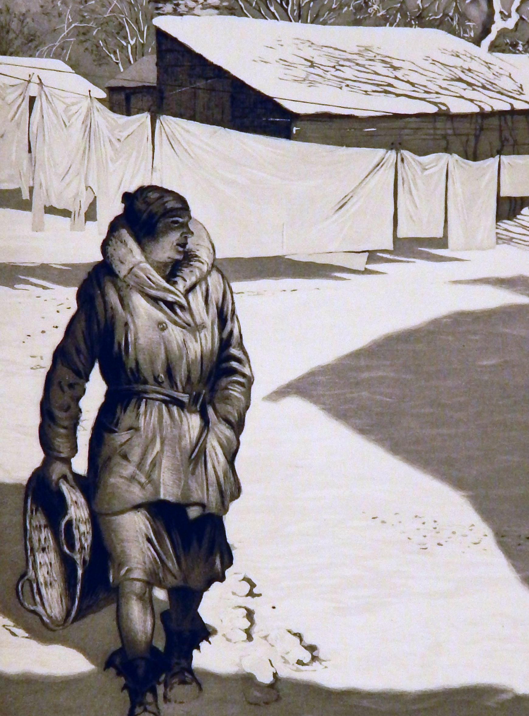 Martin Lewis, Druckgrafikermeister des 20. Jahrhunderts, Radierung, 1932, Weißer Montag 1