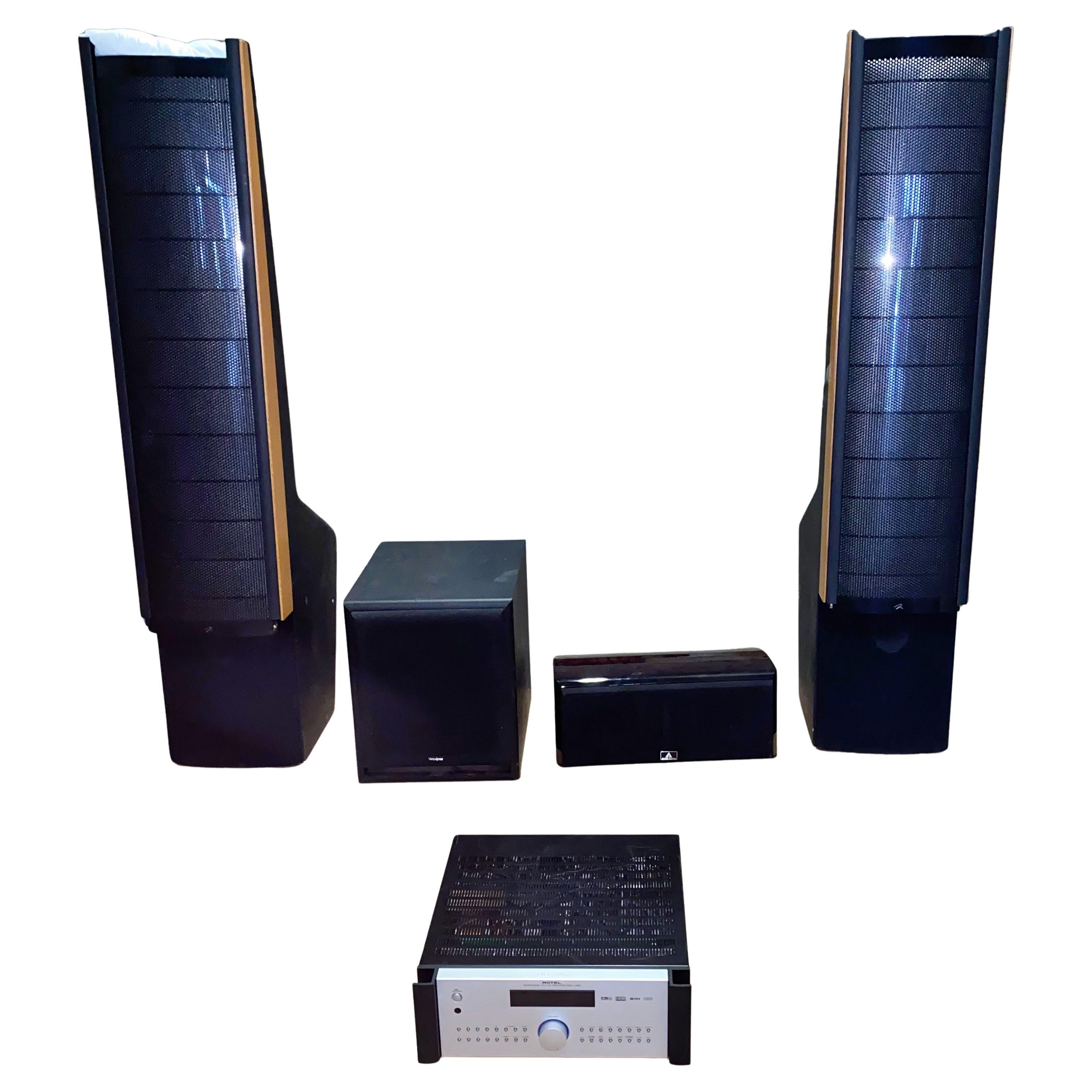 Martin Logan Ascent / Subwoofer Velodyne / Rótel RSX - 1055 AV Amplifier / Autum