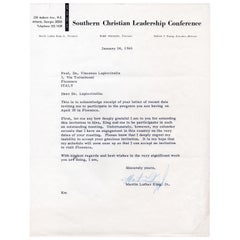 Martin Luther King, Jr. Signed Letter on Christian Leadership Letterhead, 1965