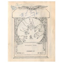 Martin Luther King Signed Programme