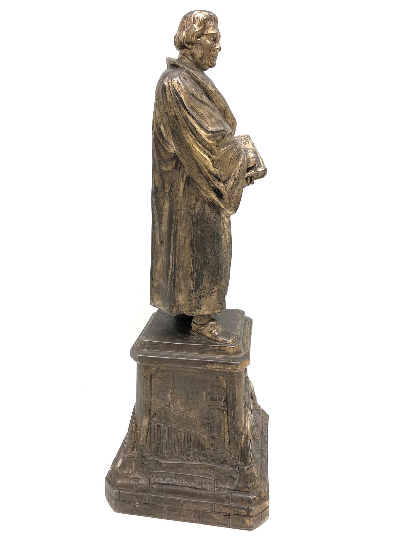 Luther Luther year 2017 Reformer bronziert Figurine 27cm Statue Martin Luther 17cm 