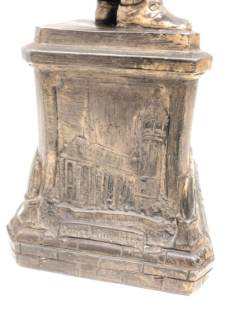 Martin Luther Protestant Reformation Statue 1930s Vintage, German at