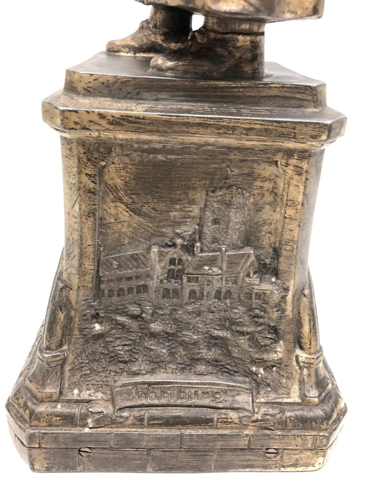 Martin Luther Protestant Reformation Statue 1930s Vintage, German at