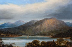 Martin M. Jacobi (geb. 1839) - 19. Jahrhundert Öl, Seenland