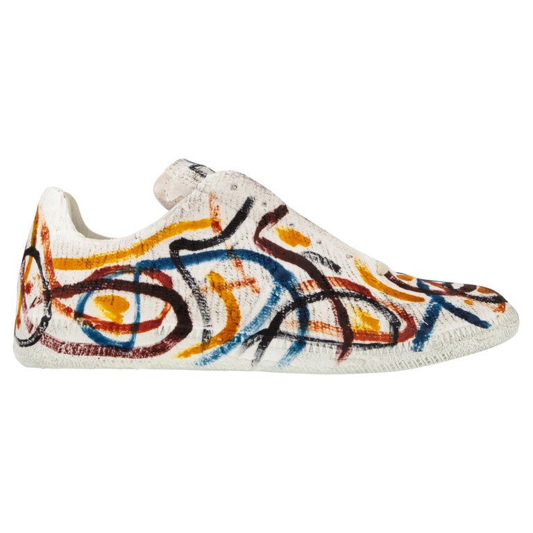 Martin Maison Margiela Baskets imprimé graffiti pour homme, Taille