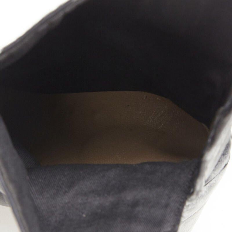 MARTIN MARGIELA 1990's Vintage black silver handpainted tabi boot EU39 For Sale 7