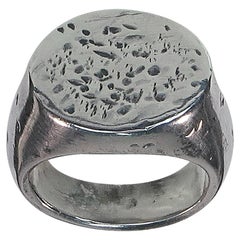 MARTIN MARGIELA - 2003 - Line 4 - Silver Signet Ring - Size 51