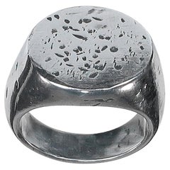 Used MARTIN MARGIELA - 2003 - Line 4 - Silver Signet Ring - Size 52
