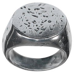 MARTIN MARGIELA - 2003 - Line 4 - Silver Signet Ring - Size 52