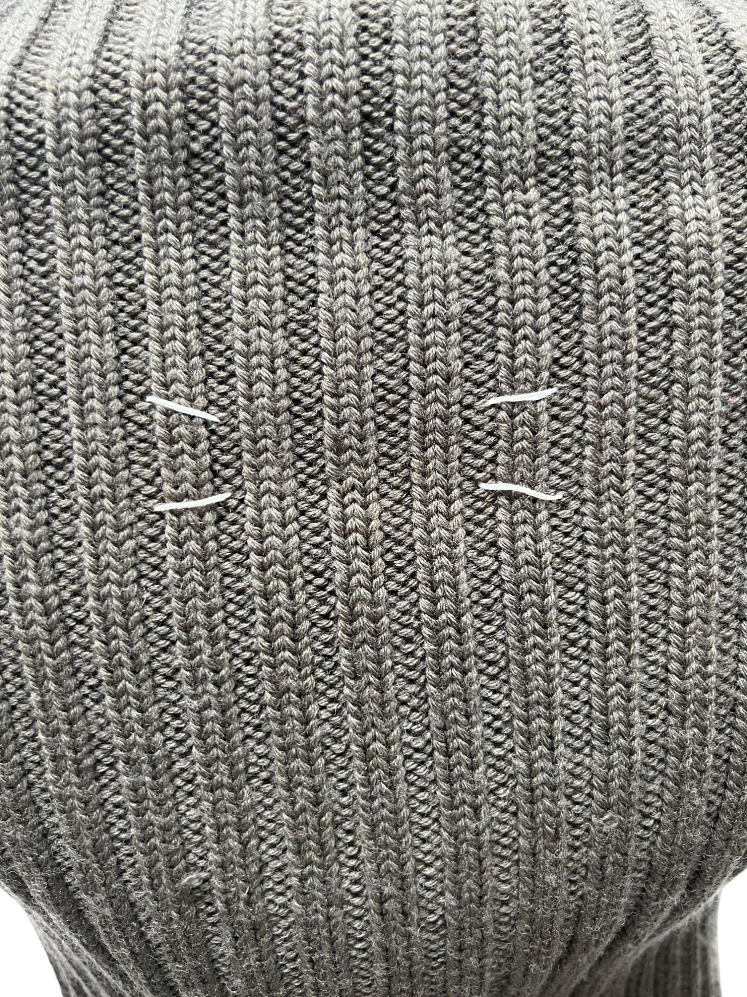 Martine A/I 1998 Maglione a collo alto in cotone verde con zip gigante in vendita 5