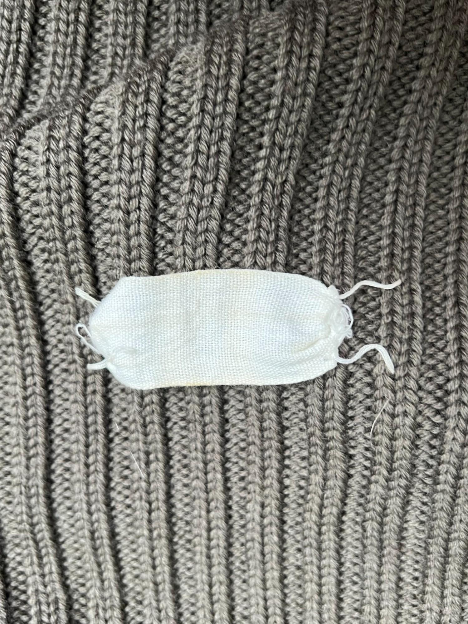 Martine A/I 1998 Maglione a collo alto in cotone verde con zip gigante in vendita 8