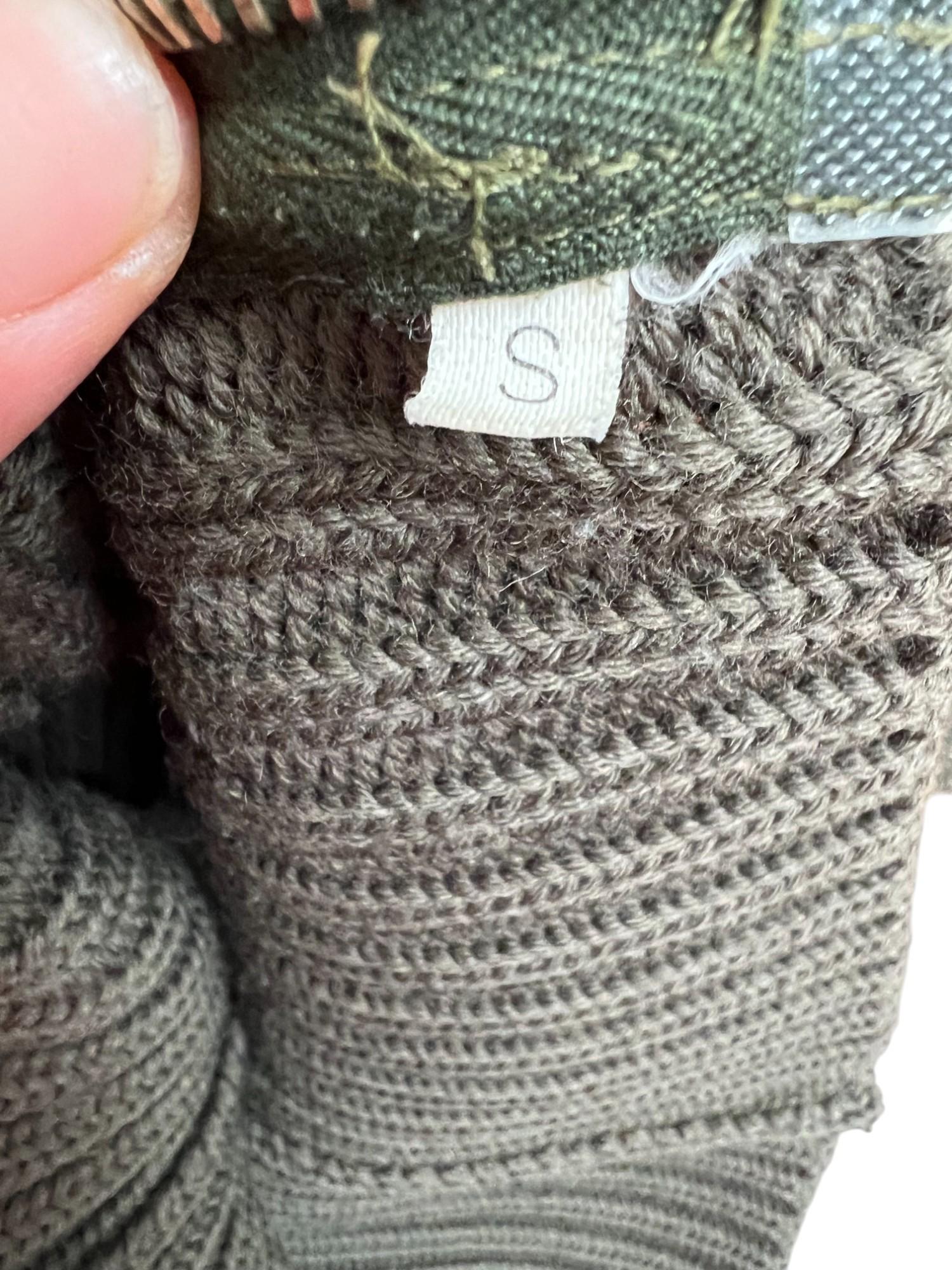 Martine A/I 1998 Maglione a collo alto in cotone verde con zip gigante in vendita 9