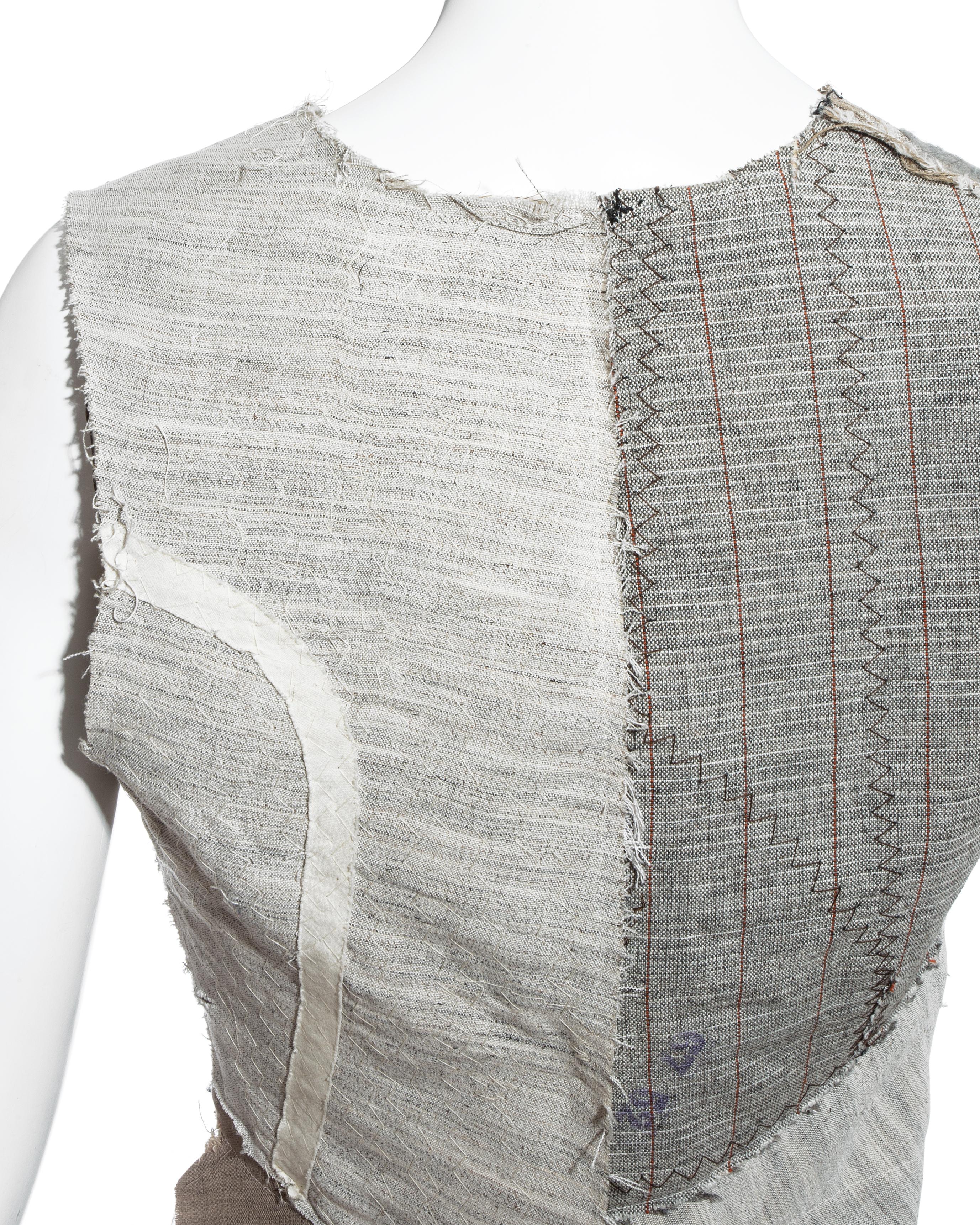 Martin Margiela artisanal corset top made with tailoring canvases, fw 2003 For Sale 1