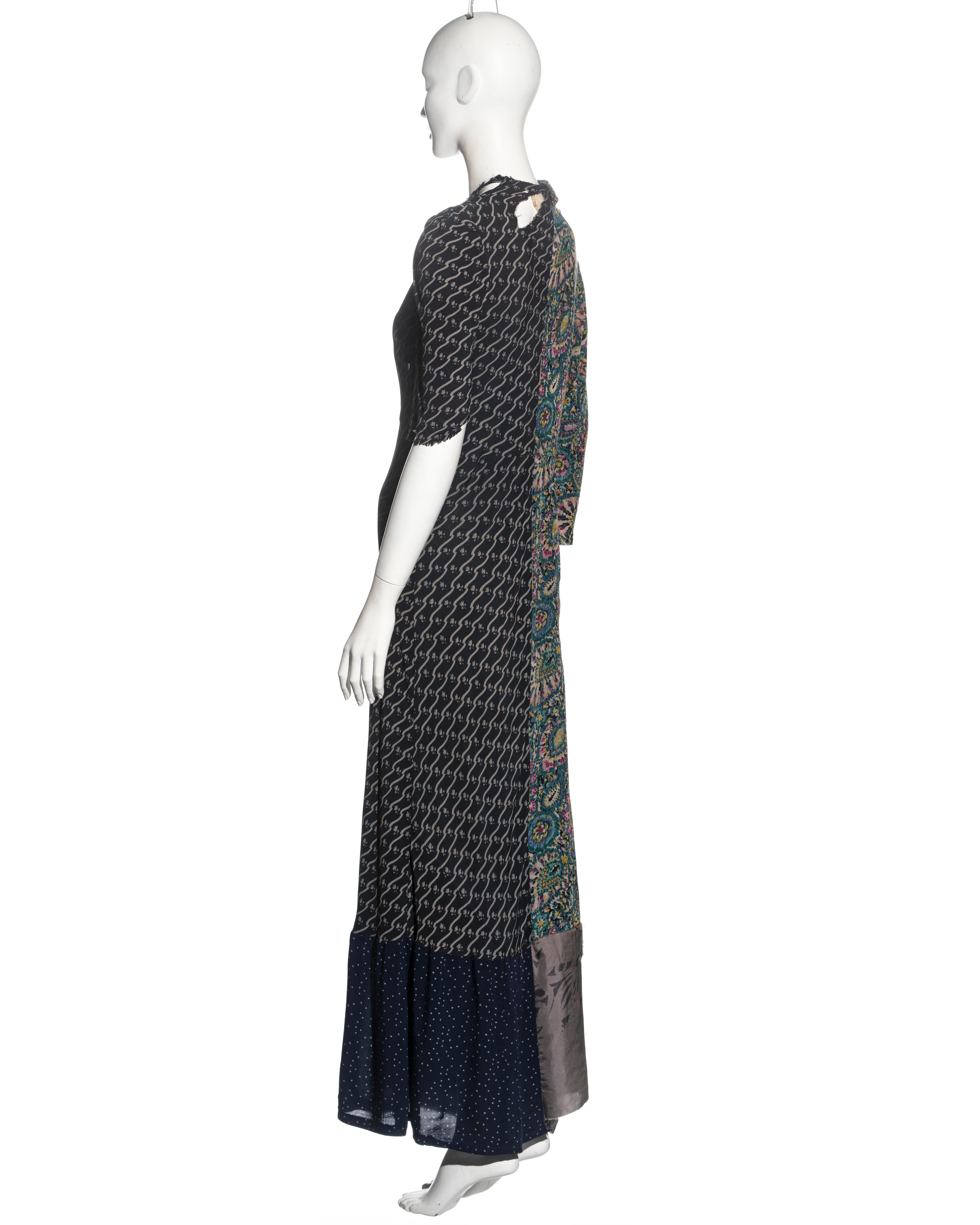 Martin Margiela artisanal dress made from reclaimed vintage dresses, fw 1993 For Sale 2