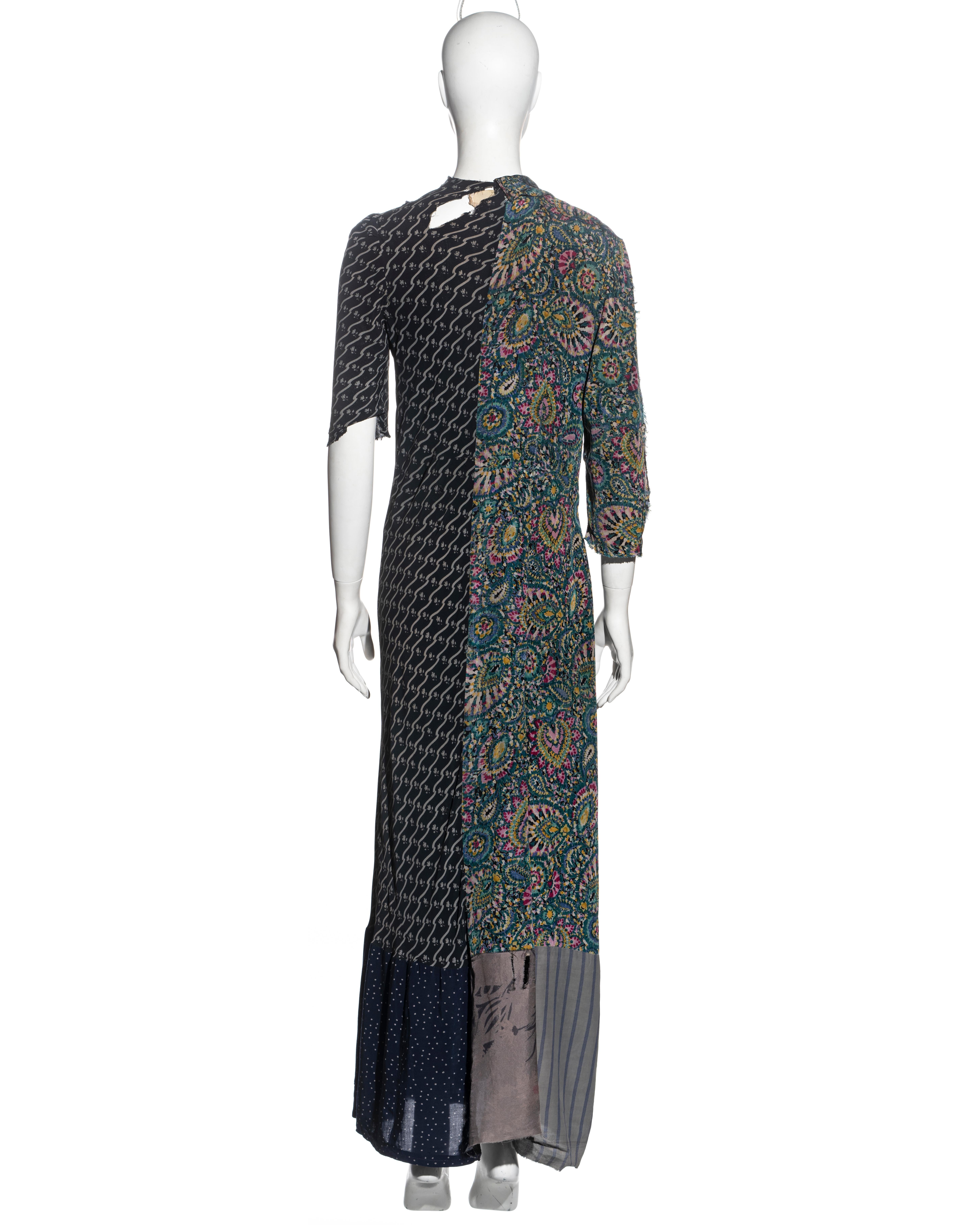 Martin Margiela artisanal dress made from reclaimed vintage dresses, fw 1993 For Sale 4