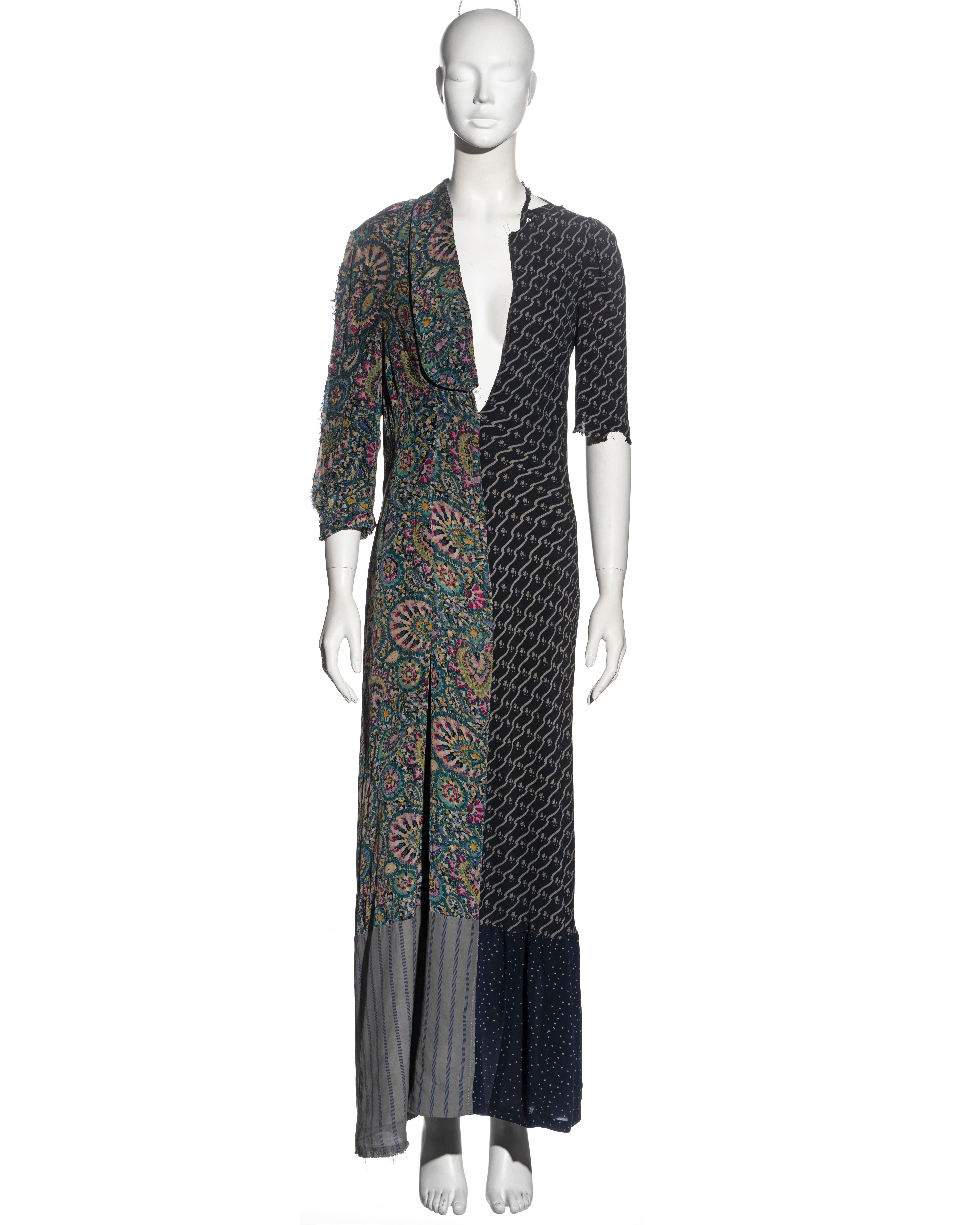 ▪ Rare Martin Margiela artisanal maxi dress
▪ Made from a patchwork of damaged 1940s dresses sourced by the designer at the flea markets in Paris
▪ Small - Medium
▪ Fall-Winter 1993
▪ Made in France